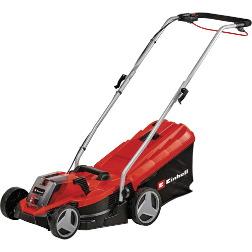 Ensemble tondeuse &agrave; gazon pouss&eacute;e sans fil, Pouss&eacute;e, &agrave; pile, Largeur de coupe 13" Oxymax Inc
