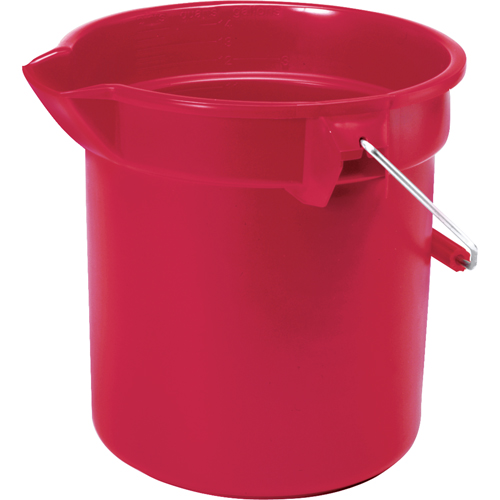 Seau Brute, Capacit&eacute; de 3.5 gal. US (14 pintes), Rouge Oxymax Inc