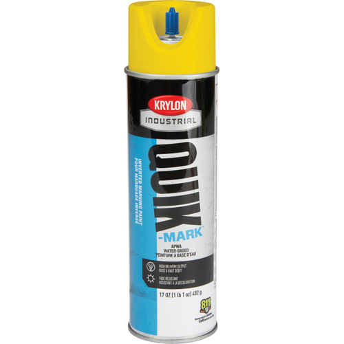 Peinture de marquage industrielle invers&eacute;e &agrave; base d'eau Quik-Mark, 17 oz, Canette a&eacute;rosol Oxymax Inc