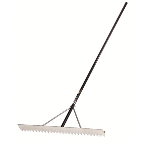 Pro Asphalt Rake, 36" W, Aluminum Blade, 28 Tines Oxymax Inc