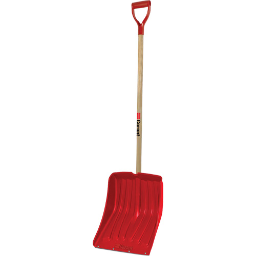 Alpine Snow Shovel, Polypropylene Blade, 13-9/10" Wide, D-Grip Handle, Wearstrip Included Oxymax Inc