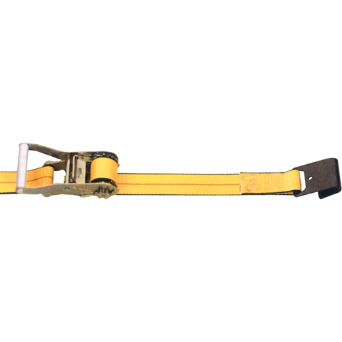 Ratchet Straps, Flat Hook, 2" W x 30' L, 3335 lbs. (1513 kg) Working Load Limit Oxymax Inc