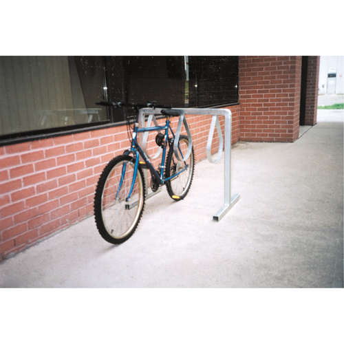 Style Bicycle Rack, Galvanized Steel, 6 Bike Capacity Oxymax Inc