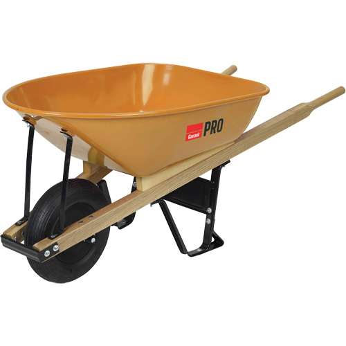 Pro Heavy-Duty Wheelbarrow, 6 cu. ft., Steel Tray Oxymax Inc