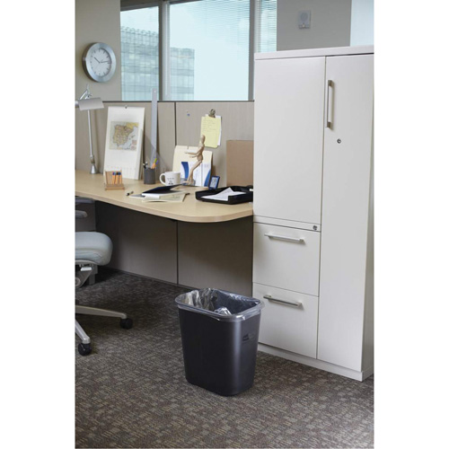 Corbeille &agrave; papier en plastique, 28 pintes, Plastique Oxymax Inc