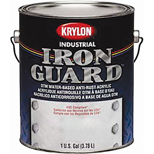 Industrial Iron Guard&reg; Water-Based Enamel, Can, Grey Oxymax Inc