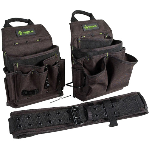 Ceinture porte-outils combin&eacute;e, Polyester, Noir Oxymax Inc