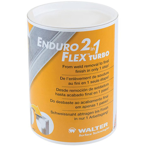 Disque de finition Enduro-Flex 2-en-1, 5" x 5/8"-11, Type 27, Grain Fin, Oxyde d'aluminium Oxymax Inc