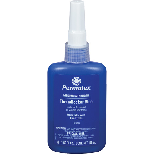 Adh&eacute;sif frein-filet &agrave; adh&eacute;rence amovible, Bleu, Moyen, 50 ml, Bouteille Oxymax Inc