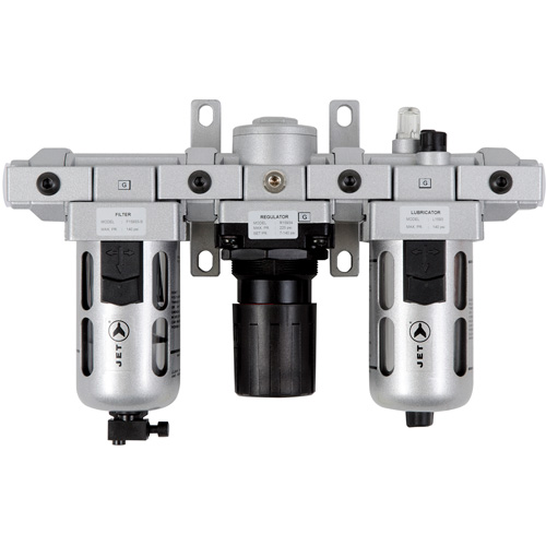 Filtre &agrave; air standard en trois parties, r&eacute;gulateur et lubrificateur AFRLMS12, 1/2" NPT Oxymax Inc