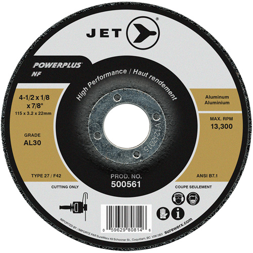 Disque de coupe Powerplus NF, 4-1/2" x 1/8", Arbre 7/8", Type 27 Oxymax Inc