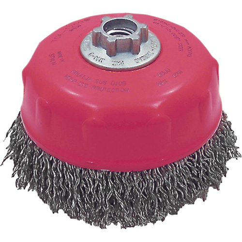 Brosse-boisseau &agrave; fils ondul&eacute;s MAXI-CRIMPED de premi&egrave;re qualit&eacute; Oxymax Inc
