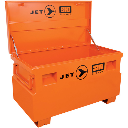JSB-4824 Heavy-Duty Jobsite Tool Storage Box, 48-1/8" x 24-1/8" x 28-3/8", Steel, Orange Oxymax Inc