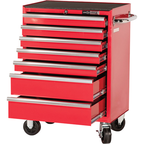 PRC2707 Pro Series Roller Cabinet, 7 Drawers, 27" W x 16" D x Red Oxymax Inc