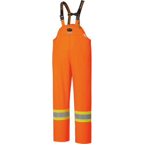 5893 High Visibility Flame Resistant Waterproof Bib Pants, Large, High Visibility Orange Oxymax Inc