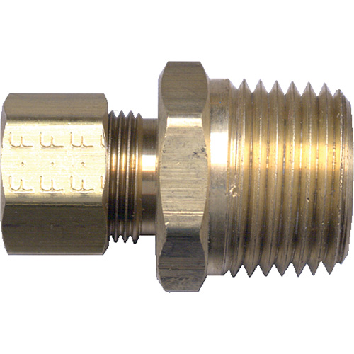 Male Pipe Connector, 3/16" x 1/8" Dia, Brass Oxymax Inc