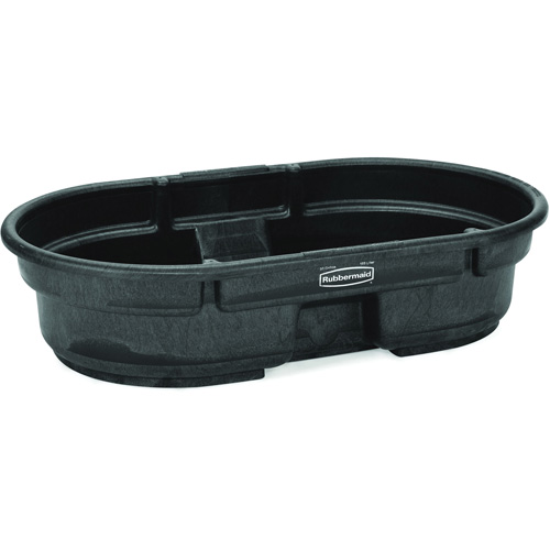 Stock Tank, 40" D x 51.6" W x 12" H, 400 lbs. Capacity, Black Oxymax Inc