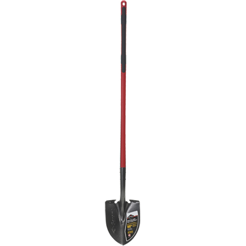 Pro Round Point Shovel, Tempered Steel Blade, Fibreglass, Straight Handle Oxymax Inc
