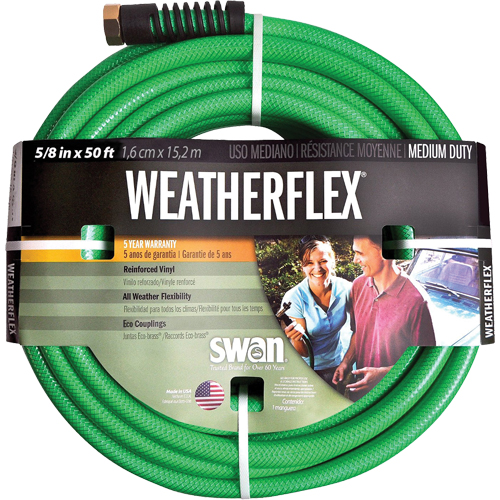 Boyaux d'arrosage pour travaux moyens Weatherflex , Vinyle, 5/8" dia x 50' Oxymax Inc