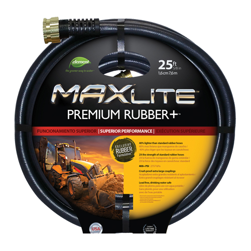 Commercial Duty Hoses, Rubber, 5/8" dia. x 25' Oxymax Inc