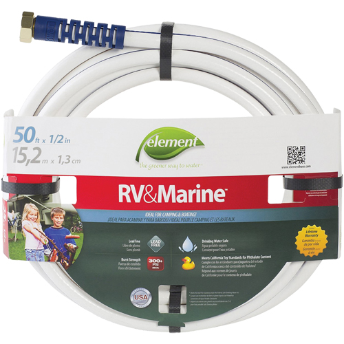 Boyaux d'arrosage pour bateaux et VR Element , PVC, 1/2" dia x 50' Oxymax Inc