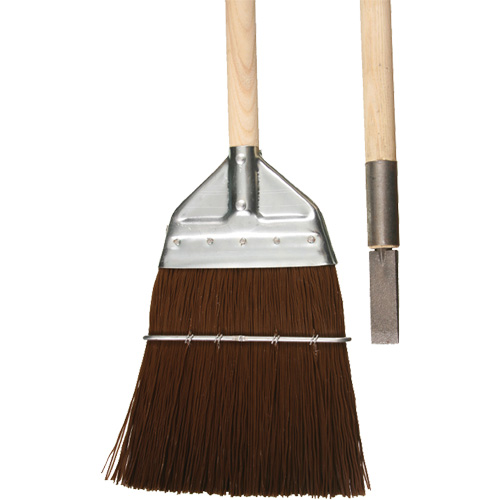 Railway & Track Broom with Chisel, Wood Handle, Polypropylene Bristles, 56" L Oxymax Inc