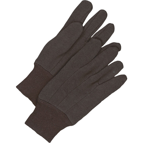 Gants en jersey classiques, Taille unique, Brun, Non doubl&eacute;, Poignet en tricot Oxymax Inc