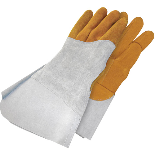 Gants de soudage &agrave; l'arc TIG en cuir de daim retourn&eacute; Gander Brand, Cuir fleur de daim, Taille 10 Oxymax Inc