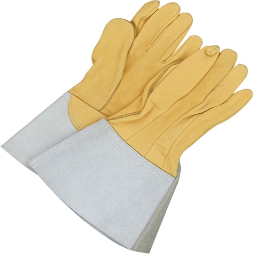 Gander Brand Reverse Grain TIG Welder Gloves, Grain Deerskin, Size 10 Oxymax Inc