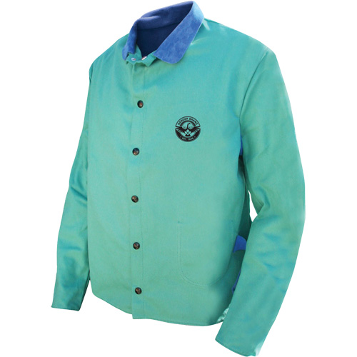 Veste de soudage Gander Brand Banox FR, Coton/Cuir, 2T-Grand, Vert Oxymax Inc