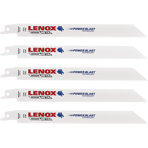 Lame de scie alternative, Bim&eacute;tal, 18 Dents par pouce, 8" lo x 3/4" la Oxymax Inc