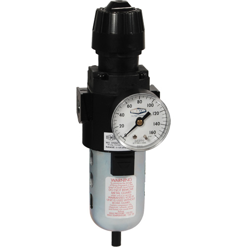 Wilkerson Compact Filter/Regulator, 1/2" NPT, 150 PSI Max. PSI, Standard Oxymax Inc