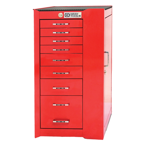 Armoire mobile de s&eacute;rie PRO+, 8 tiroirs, 19" la x 19" p x 36-1/2" h, Rouge Oxymax Inc