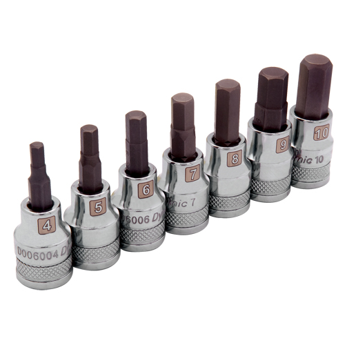 Standard Metric Socket Set, 7 Pcs Oxymax Inc