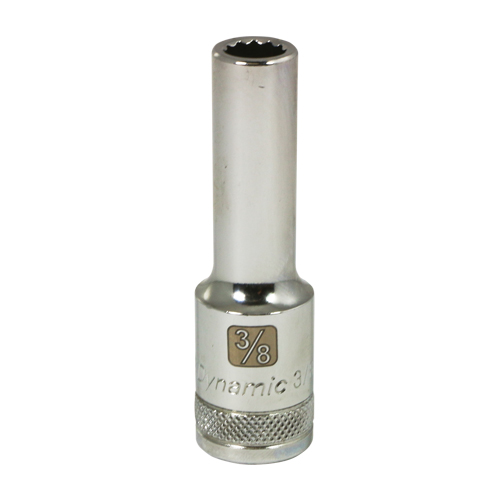 SAE Socket, 3/8", 1/2" Drive, 12 Points, Deep Oxymax Inc
