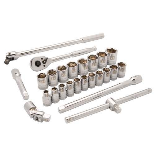 Jeu de douilles m&eacute;triques, 25 Mcx, Prise de 1/2" Oxymax Inc
