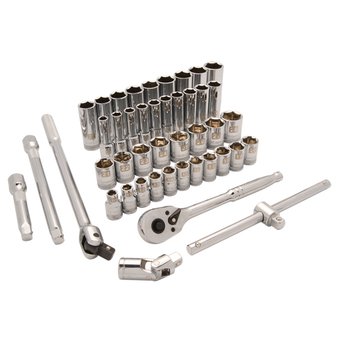 Jeu de douilles m&eacute;triques, 43 Mcx, Prise de 1/2", Profond Oxymax Inc