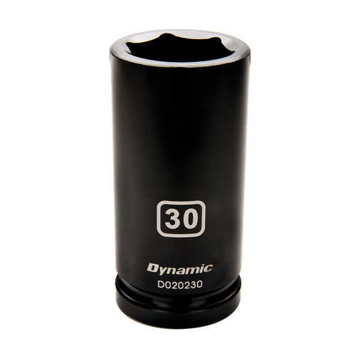 Metric Socket, Impact, 33 mm, 3/4" Drive, 6 Points, Deep Oxymax Inc