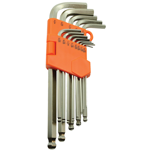 Ball End Hex Key Set, 13 Pcs., Imperial Oxymax Inc