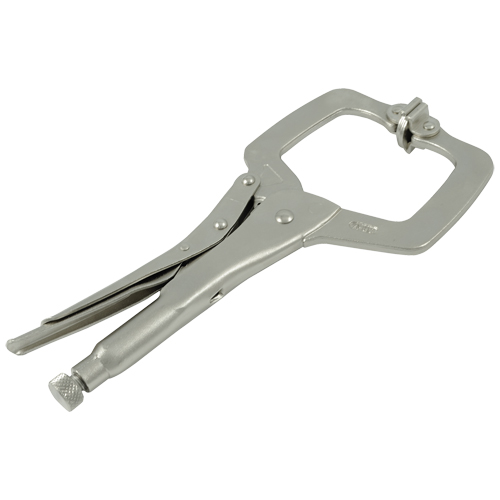 Locking Clamp Pliers with Swivel Pads, 6" Length, C-Clamp Oxymax Inc