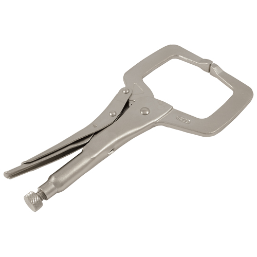 Locking Clamp Pliers with Swivel Pads, 11" Length, C-Clamp Oxymax Inc