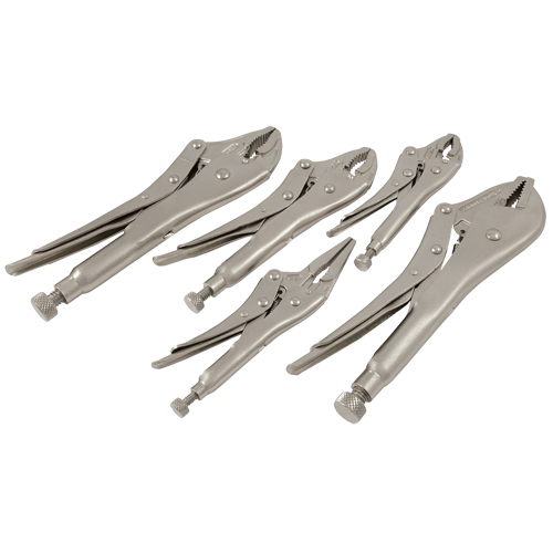 Locking Plier Set, 5 Pieces Oxymax Inc