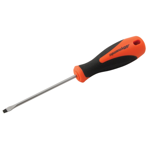Slotted Screwdriver, 5/32" Tip, Round, 8" L, Cushion Grip Handle Oxymax Inc
