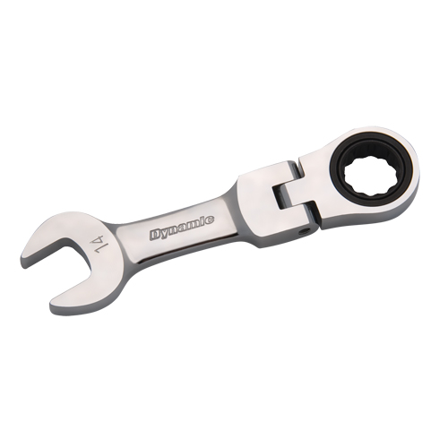 Metric Stubby Flex-Head Ratcheting Wrench Oxymax Inc