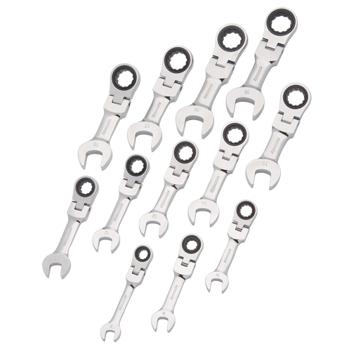 Stubby Wrench Set, Combination, 12 Pieces, Metric Oxymax Inc