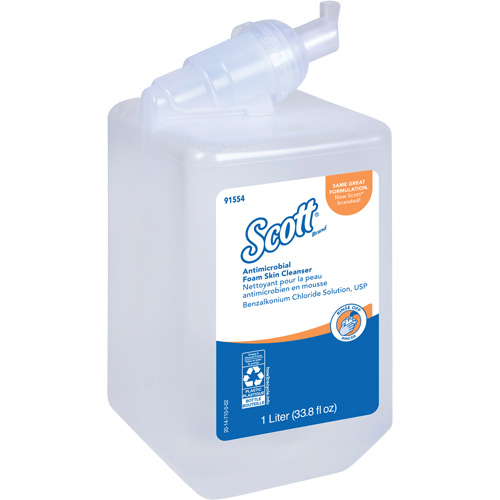 Scott&reg; Control Antimicrobial Skin Cleanser, Foam, 1 L, Unscented Oxymax Inc