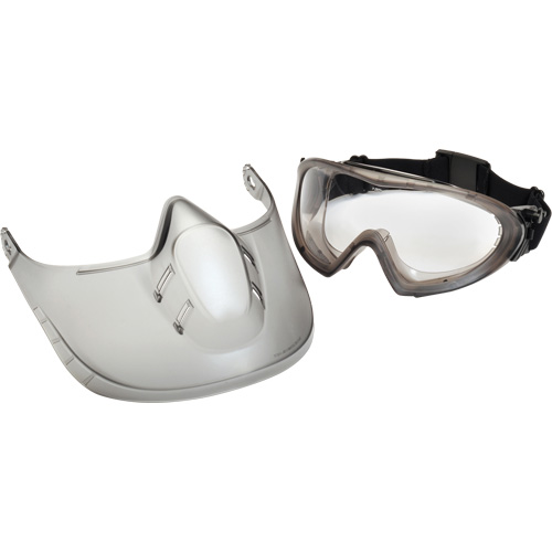Lunettes de s&eacute;curit&eacute; Capstone Shield avec &eacute;cran facial amovible, Lentille Transparent, Antibu&eacute;e, Ventilation Directe/Ferm&eacute; Oxymax Inc