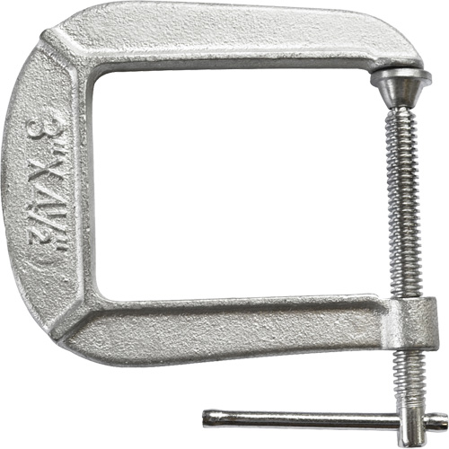 Light-Duty C-Clamp, 3" (76 mm) Capacity, 4-1/2" (114 mm) Throat Depth Oxymax Inc