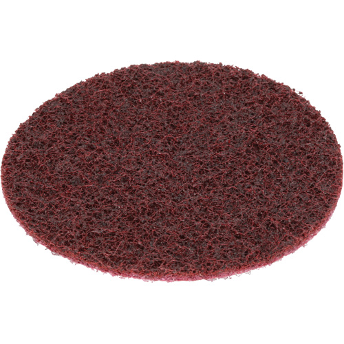 Disque de conditionnement de surface SC- DH Scotch-Brite, 4" dia., Grain Moyen, Oxyde d'aluminium Oxymax Inc