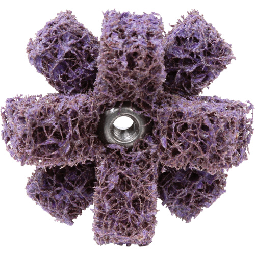 Croix de lustrage BF-XB Scotch-Brite, 1-1/2" dia., Grain Moyen, Oxyde d'aluminium Oxymax Inc
